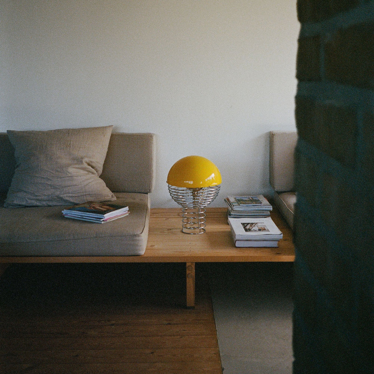 Lampe de table Wire Ø 30 cm de Verner Panton - Verpan-Blanc-The Woods Gallery
