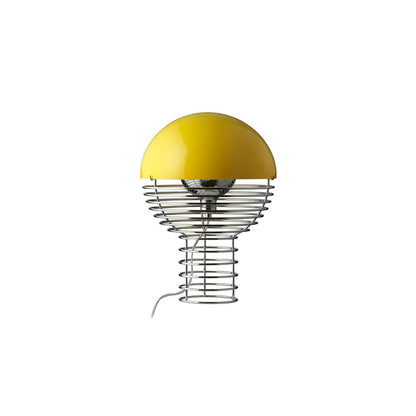 Lampe de table Wire Ø 30 cm de Verner Panton - Verpan-Jaune-The Woods Gallery