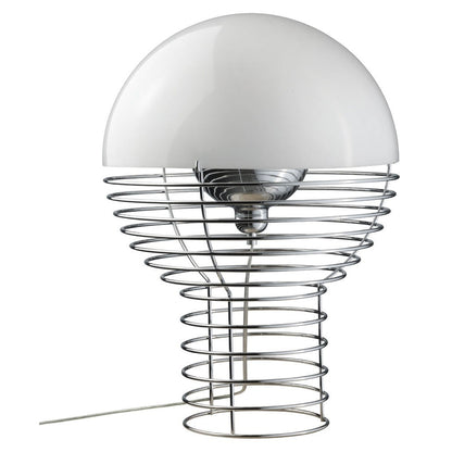 Lampe de table Wire Ø 40 cm de Verner Panton - Verpan-Blanc-The Woods Gallery