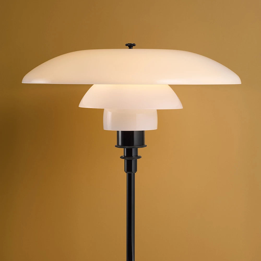 Lampe de table en verre PH 3½-2½ - Louis Poulsen-Chromé brillant-The Woods Gallery