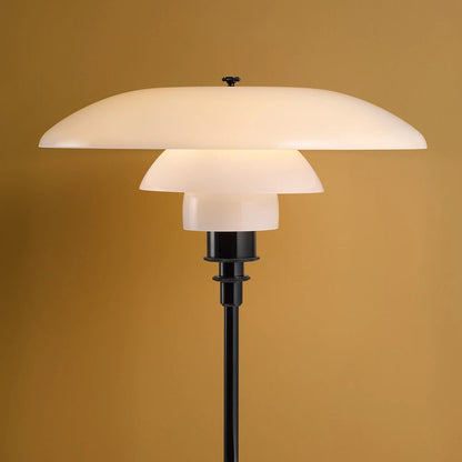Lampe de table en verre PH 3½-2½ - Louis Poulsen-Chromé brillant-The Woods Gallery