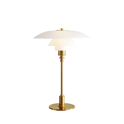 Lampe de table en verre PH 3½-2½ - Louis Poulsen-Laiton métallisé-The Woods Gallery