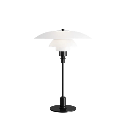 Lampe de table en verre PH 3½-2½ - Louis Poulsen-Noir métallisé-The Woods Gallery
