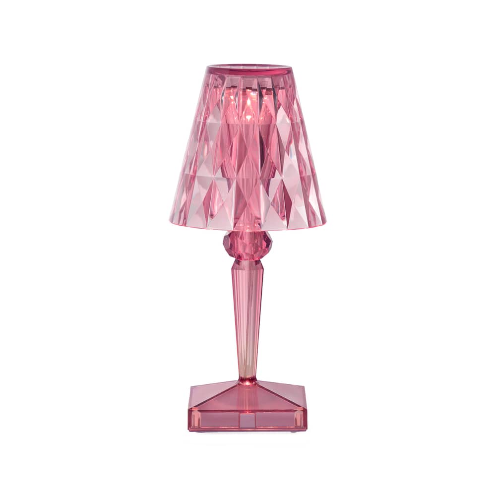 Lampe nomade Battery de Ferruccio Laviani - Kartell-Rose Pastel-The Woods Gallery