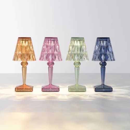 Lampe nomade Battery de Ferruccio Laviani - Kartell-Vert Orange-The Woods Gallery
