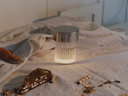 Lampe portable Last Order Fluted de Michael Anastassiades - Flos-Cuivre satiné-The Woods Gallery