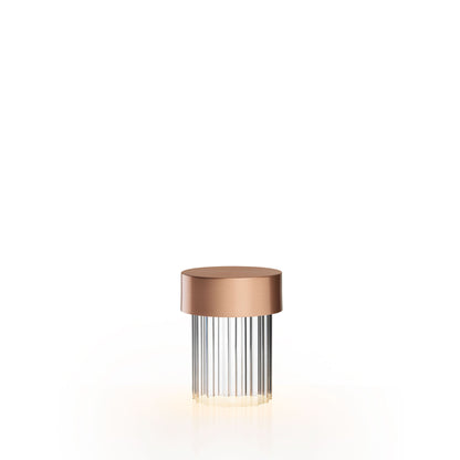 Lampe portable Last Order Fluted de Michael Anastassiades - Flos-Cuivre satiné-The Woods Gallery