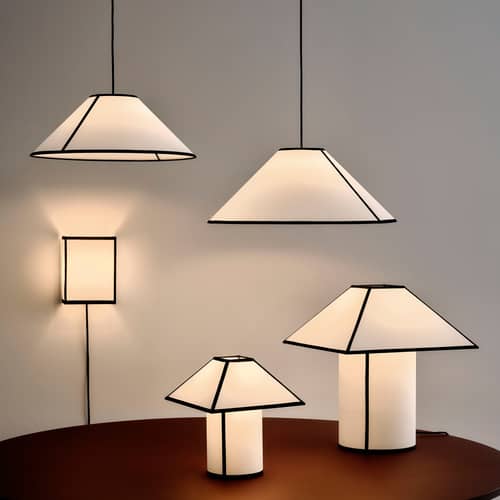 Lampes Ava Pyramid de Ana Kras H 32 cm ou 50 cm - Hay-H 32 cm-The Woods Gallery