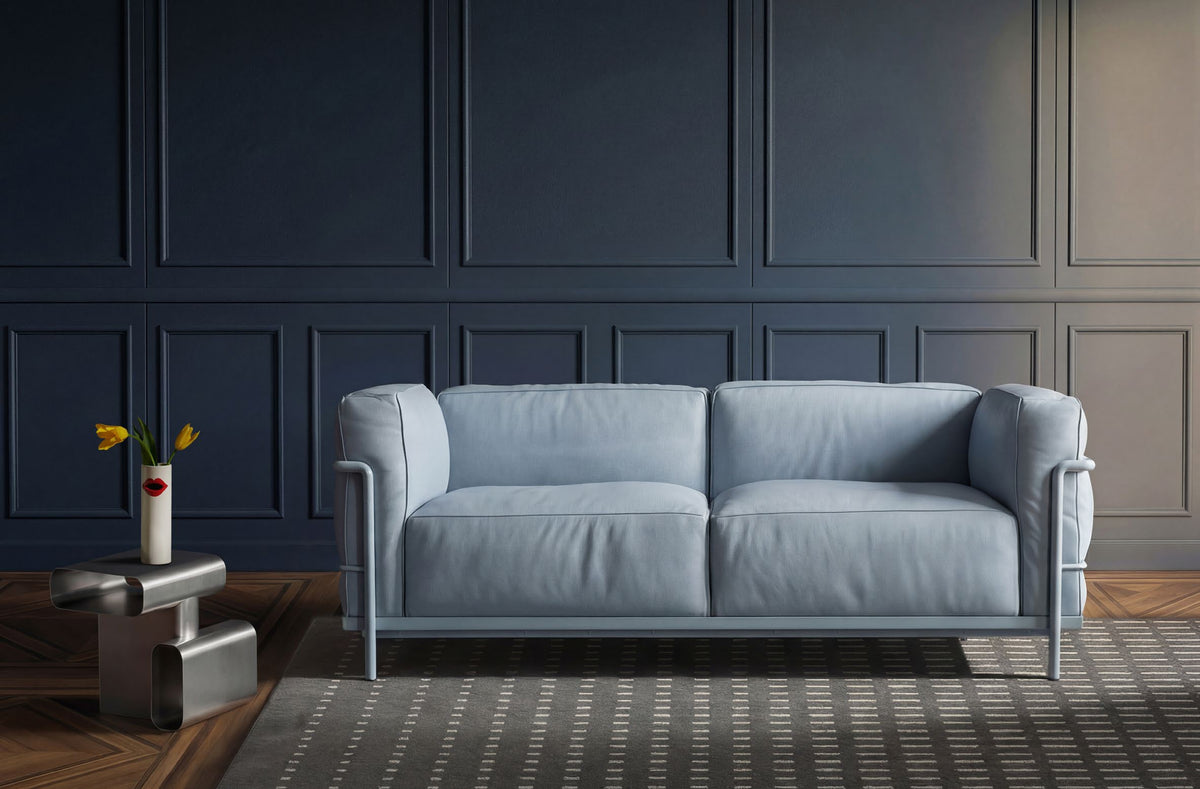 Canapé 3 Grand Confort (LC3) grand modèle, deux places - Cassina-ambiance catalogue Cassina 2026-The Woods Gallery