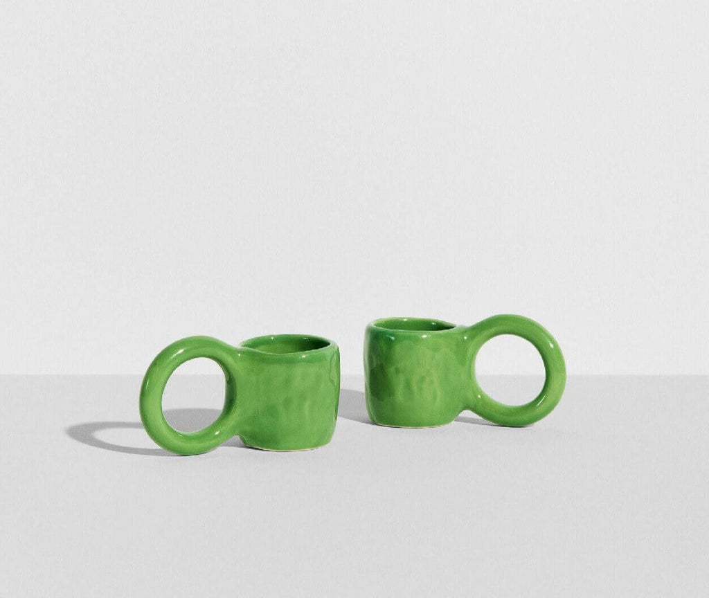 Lot de 2 Tasses à café Donut de Pia Chevalier - Petite Friture-Jaune Lemon-The Woods Gallery