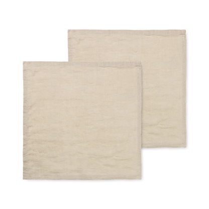 Lot de 2 serviettes de table carrées en lin - Ferm Living-The Woods Gallery