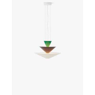 Lustre Gio LN14 de Luca Nichetto - &Tradition-Vert signal, bleu profond & blanc écru-The Woods Gallery