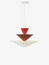 Lustre Gio LN15 de Luca Nichetto - &Tradition-Rouge vermillon, bordeaux & blanc écru-The Woods Gallery
