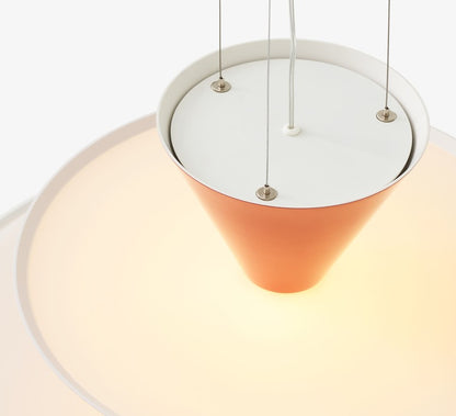 Lustre Gio LN15 de Luca Nichetto - &amp;Tradition-Vert signal, bleu profond &amp; blanc écru-The Woods Gallery