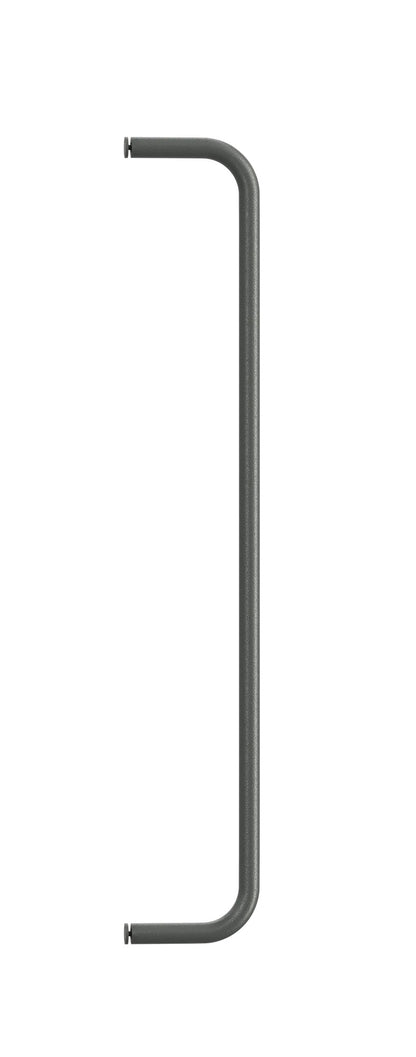 Tringle pour étagères métalliques, String Furniture, coloris gris foncé, L 53 x H 8 cm, packshot sur fond blanc