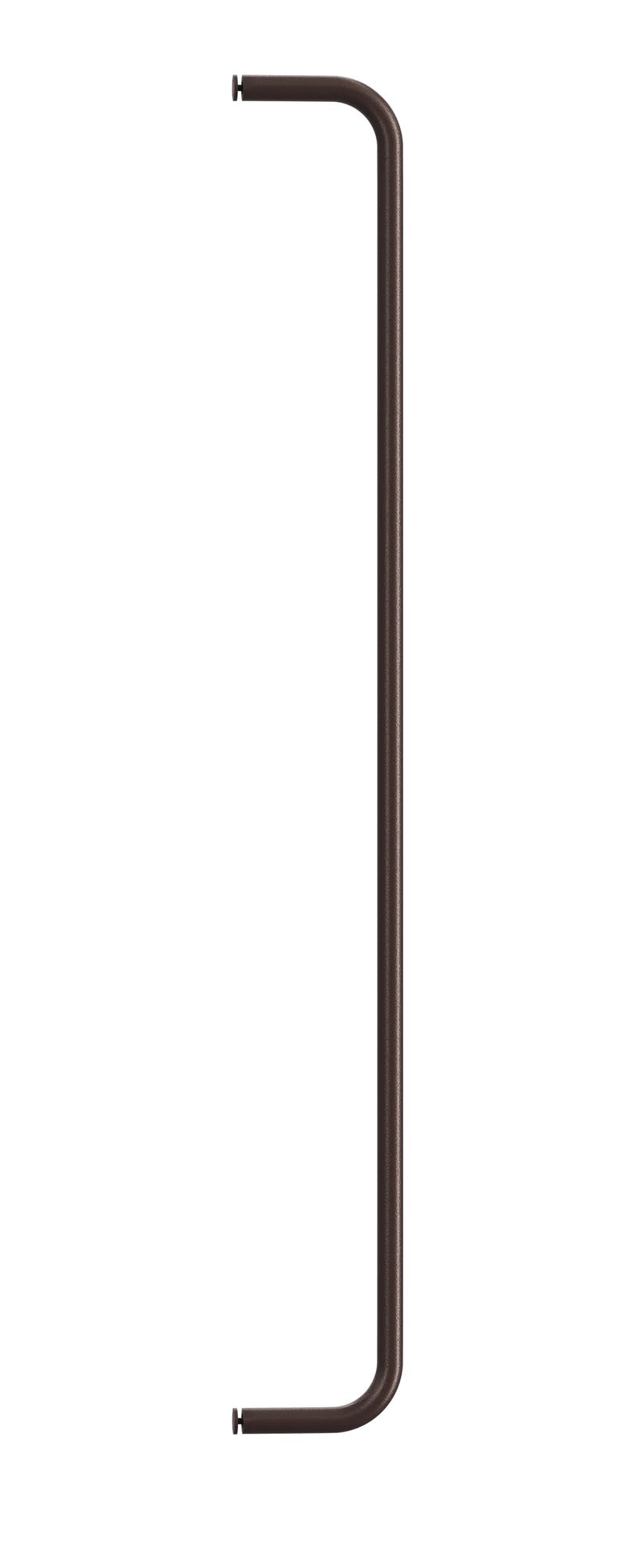 Tringle pour étagères métalliques, String Furniture, coloris brun foncé, L 72 x H 8 cm, packshot sur fond blanc