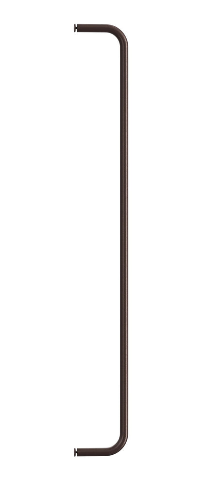 Tringle pour étagères métalliques, String Furniture, coloris brun foncé, L 72 x H 8 cm, packshot sur fond blanc
