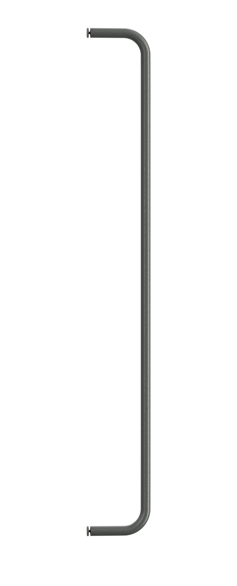 Tringle pour étagères métalliques, String Furniture, coloris gris foncé, L 72 x H 8 cm, packshot sur fond blanc
