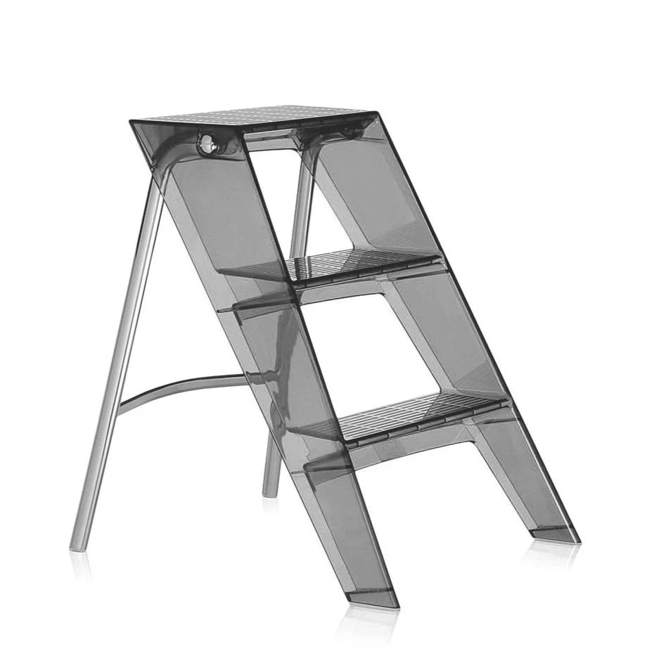 Marche pied - Escabeau Upper de Alberto Meda + Paolo Rizzatto - Kartell-Bleu-The Woods Gallery