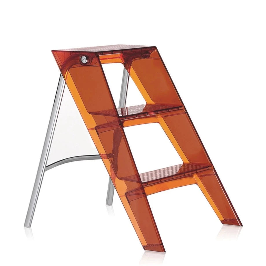 Marche pied - Escabeau Upper de Alberto Meda + Paolo Rizzatto - Kartell-Bleu-The Woods Gallery