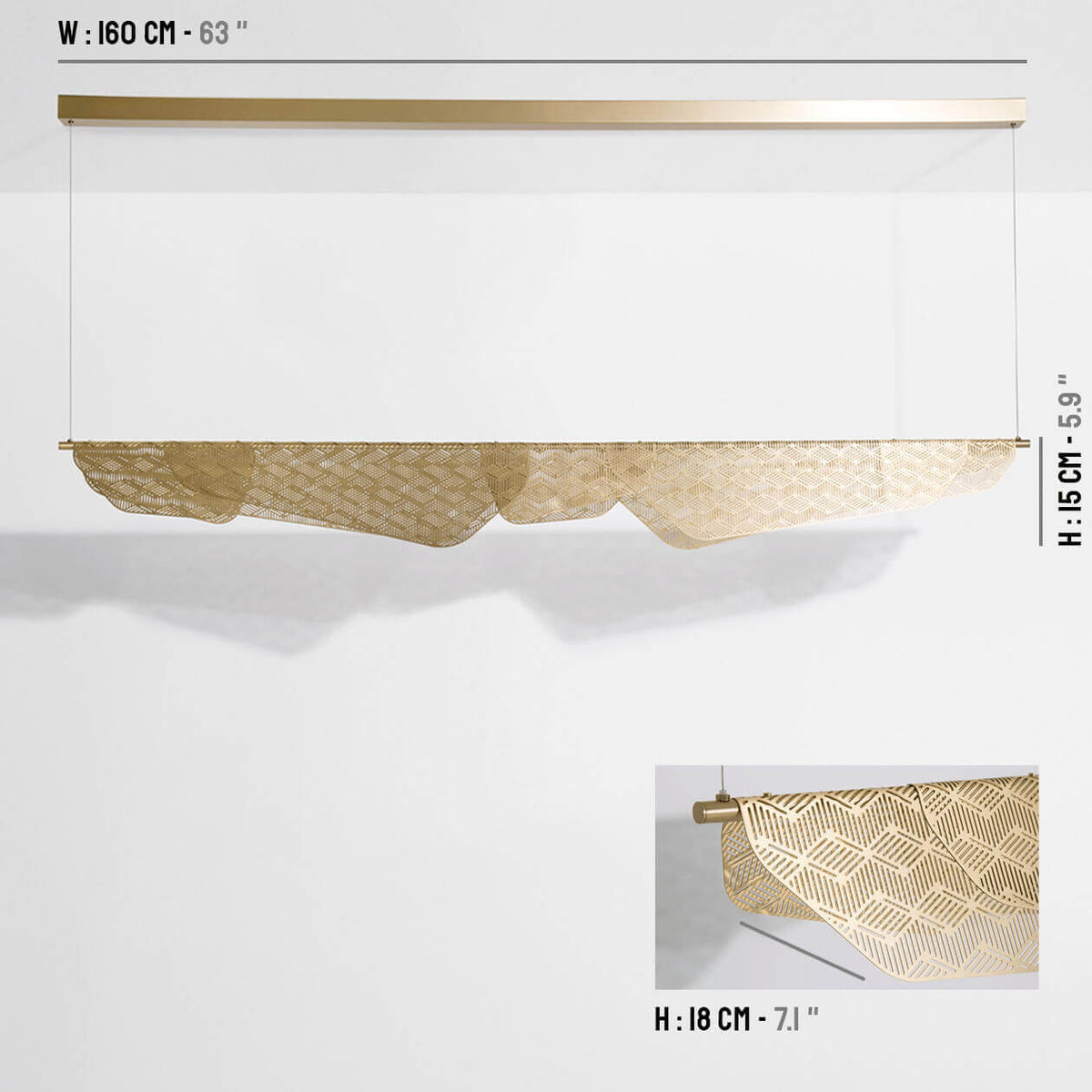 Mediterranea Grande Suspension de Noé Duchaufour-Lawrance - Petite Friture-en situation-The Woods Gallery