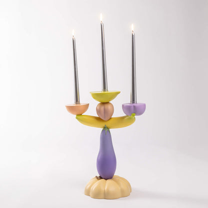 Candélabre Vitamin Aubergine de Marcantonio - Seletti-vue 1-The Woods Gallery
