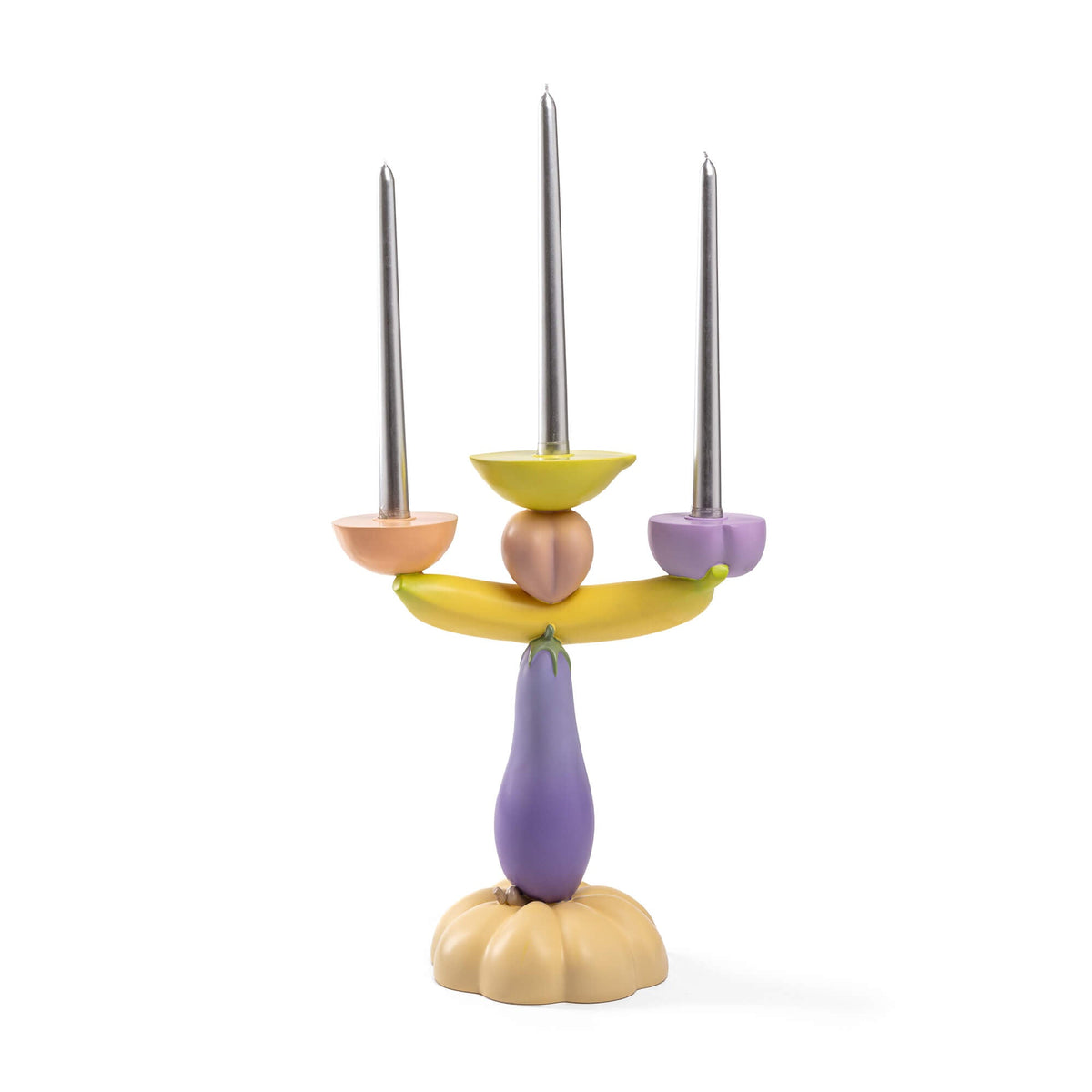 Candélabre Vitamin Aubergine de Marcantonio - Seletti-vue 6-The Woods Gallery