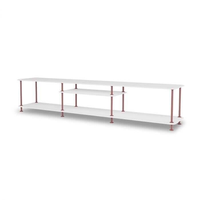 Meuble TV Etagère Free 111010 par Jakob Wagner - Montana Furniture-Plateaux Blanc-Structure Noir 05-The Woods Gallery