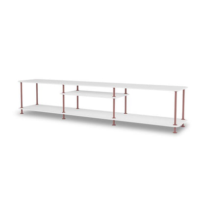 Meuble TV Etagère Free 111010 par Jakob Wagner - Montana Furniture-Plateaux Blanc-Structure Noir 05-The Woods Gallery