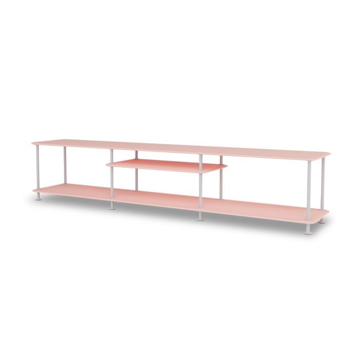 Meuble TV Etagère Free 111010 par Jakob Wagner - Montana Furniture-Plateaux Rose-Structure Noir 05-The Woods Gallery