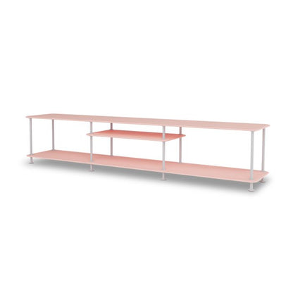 Meuble TV Etagère Free 111010 par Jakob Wagner - Montana Furniture-Plateaux Rose-Structure Noir 05-The Woods Gallery
