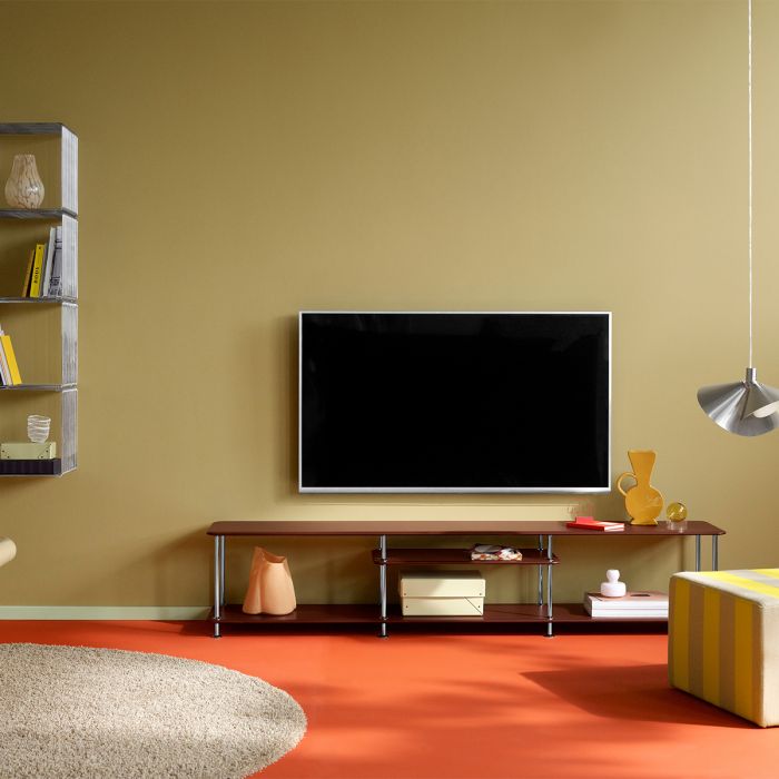 Meuble TV Etagère Free 111010 par Jakob Wagner - Montana Furniture-Plateaux Vert-Structure Noir 05-The Woods Gallery