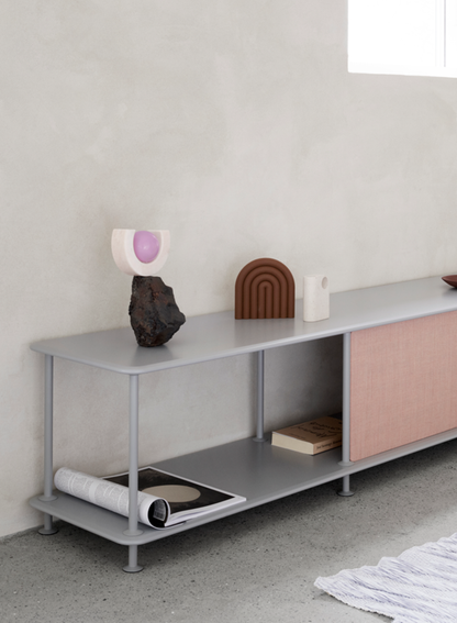 Meuble TV Etagère Free 111010 par Jakob Wagner - Montana Furniture-Plateaux Vert-Structure Noir 05-The Woods Gallery