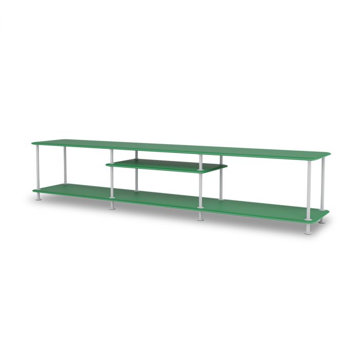 Meuble TV Etagère Free 111010 par Jakob Wagner - Montana Furniture-Plateaux Vert-Structure Noir 05-The Woods Gallery