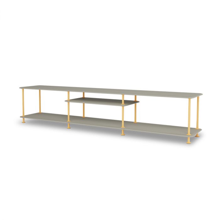 Meuble TV Etagère Free 111010 par Jakob Wagner - Montana Furniture-Plateaux Vert-Structure Noir 05-The Woods Gallery