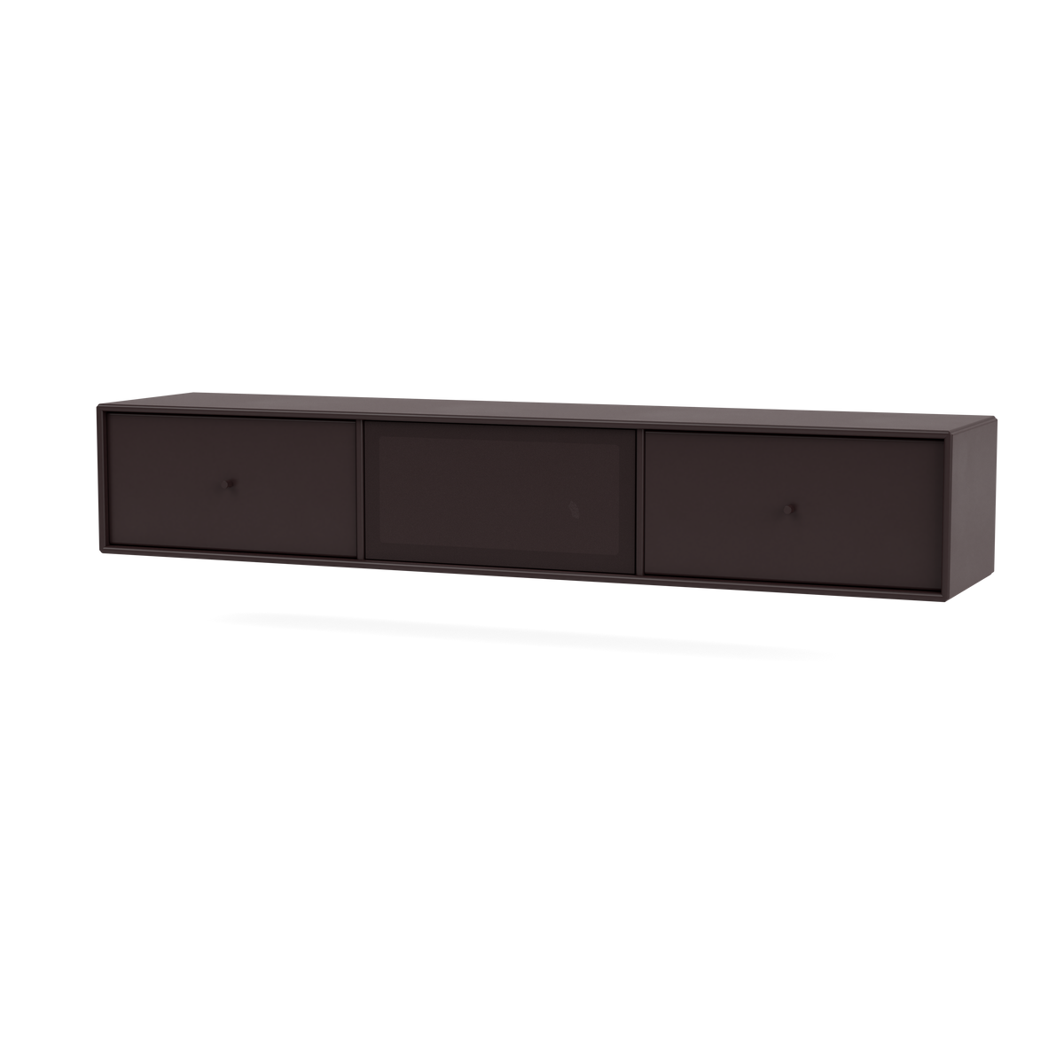Meuble Tv Octave V par Peter J. Lassen, laque 160 Balsamic, suspendu au mur, packshot Montana