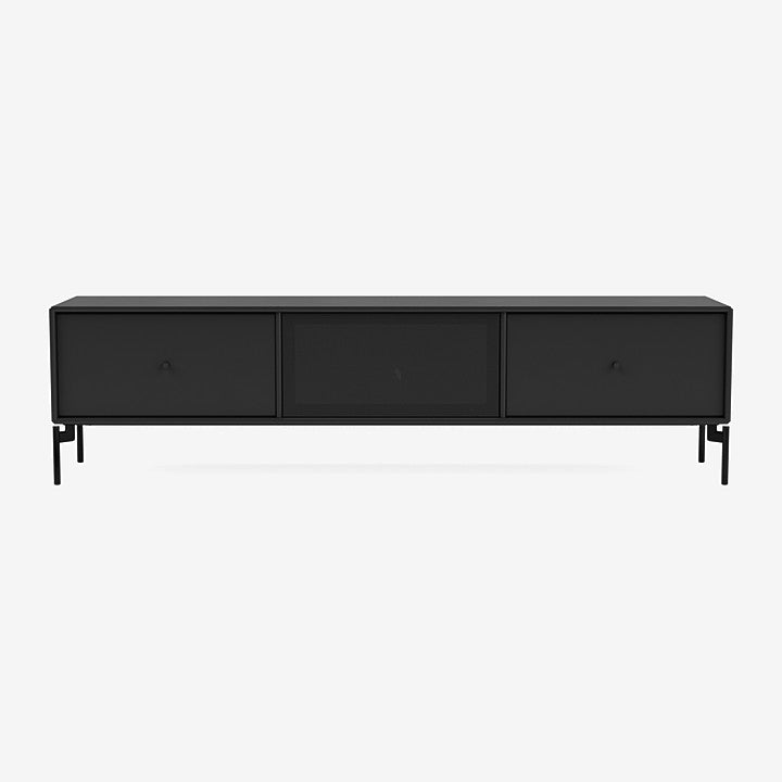 Meuble Tv Octave V par Peter J. Lassen - Montana-05 Black-Pieds h 12.6cm-The Woods Gallery