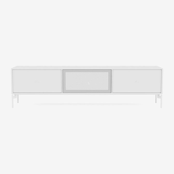 Meuble Tv Octave V par Peter J. Lassen - Montana-101 New White-Pieds h 12.6cm-The Woods Gallery