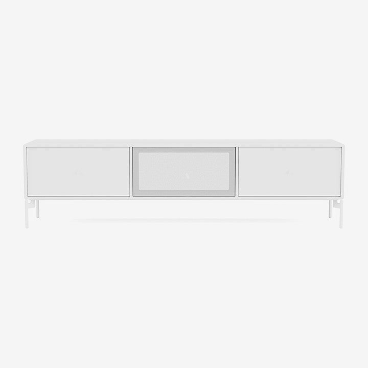 Meuble Tv Octave V par Peter J. Lassen - Montana-101 New White-Pieds h 12.6cm-The Woods Gallery