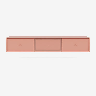 Meuble Tv Octave V par Peter J. Lassen - Montana-151 Rhubarb-Avec rail de suspension-The Woods Gallery