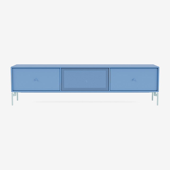 Meuble Tv Octave V par Peter J. Lassen - Montana-154 Azure-Pieds h 12.6cm-The Woods Gallery
