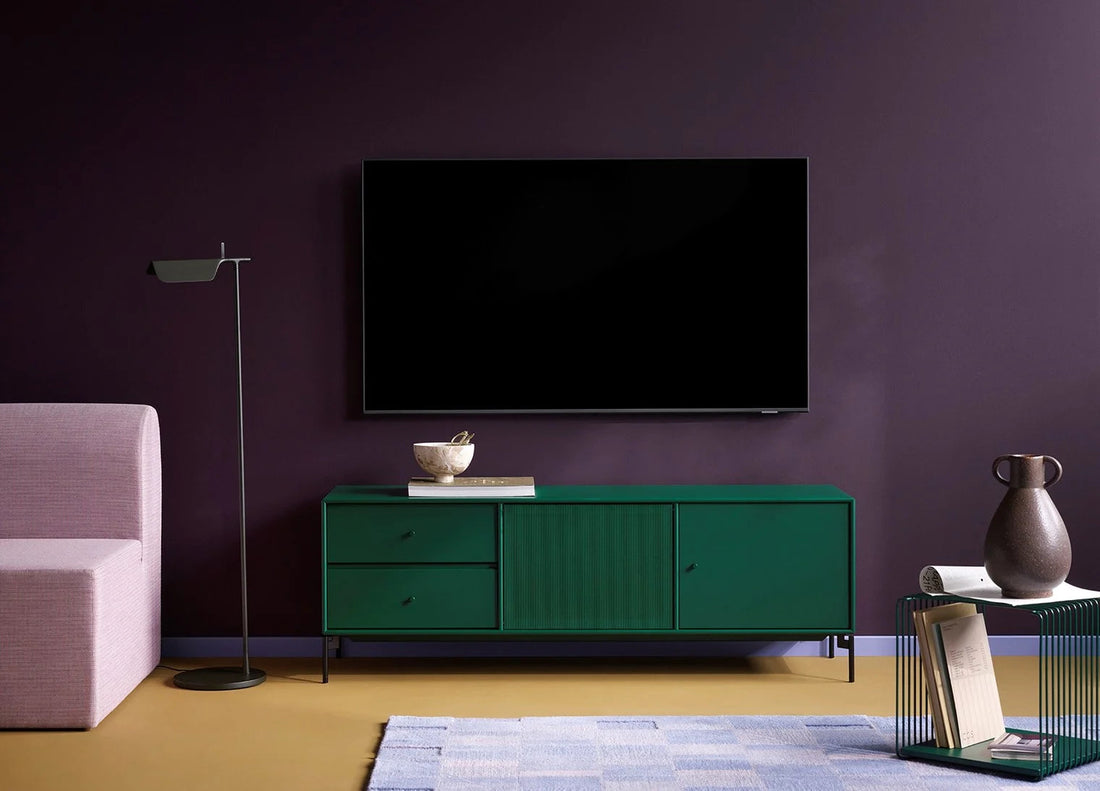 Meuble Tv Octave VI par Peter J. Lassen - Montana-02 Fjord-Avec rail de suspension-The Woods Gallery