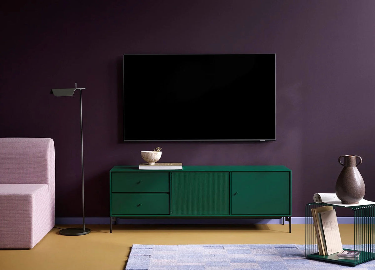 Meuble Tv Octave VI par Peter J. Lassen - Montana-02 Fjord-Avec rail de suspension-The Woods Gallery