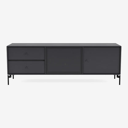 Meuble Tv Octave VI par Peter J. Lassen - Montana-04 Anthracite-Pieds h 12.6cm-The Woods Gallery