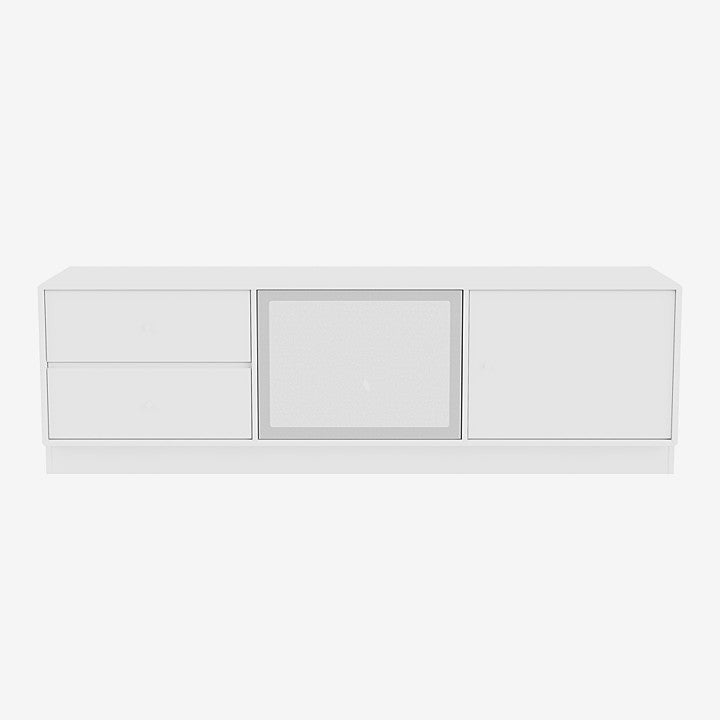 Meuble Tv Octave VI par Peter J. Lassen - Montana-101 New White-Plinthe h 7cm-The Woods Gallery