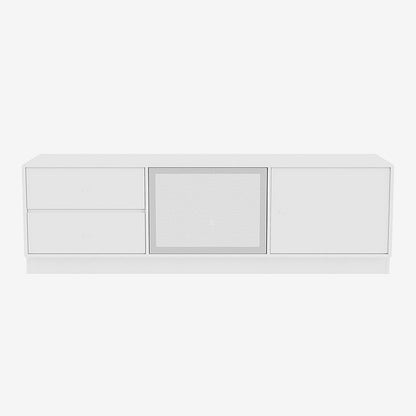 Meuble Tv Octave VI par Peter J. Lassen - Montana-101 New White-Plinthe h 7cm-The Woods Gallery