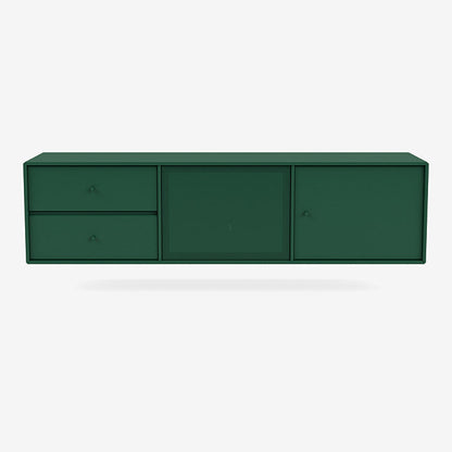 Meuble Tv Octave VI par Peter J. Lassen - Montana-136 Pine-Avec rail de suspension-The Woods Gallery