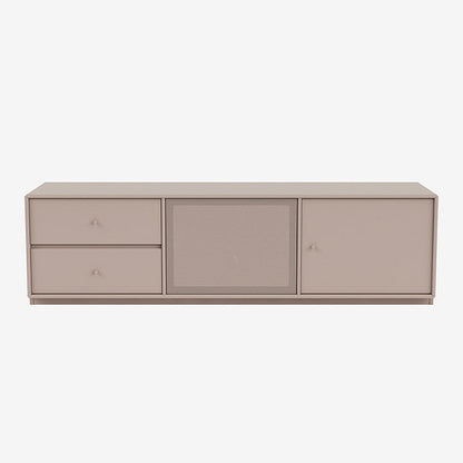 Meuble Tv Octave VI par Peter J. Lassen - Montana-137 Mushroom-Plinthe h 3cm-The Woods Gallery