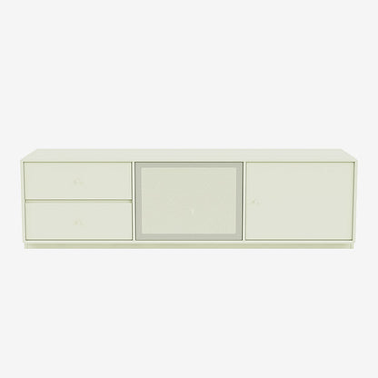 Meuble Tv Octave VI par Peter J. Lassen - Montana-140 Pomelo-Plinthe h 3cm-The Woods Gallery