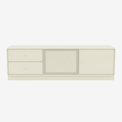 Meuble Tv Octave VI par Peter J. Lassen - Montana-150 Vanilla-Plinthe h 7cm-The Woods Gallery